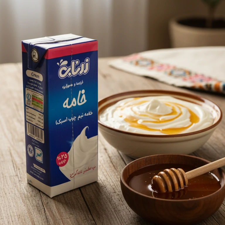 خامه با عسل یک صبحانه لذیذ و مقوی