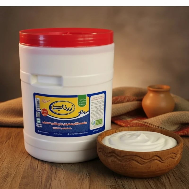 ماست نیم چرب دبه9 کیلویی