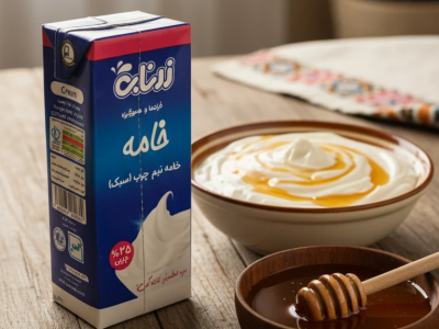 خامه با عسل یک صبحانه لذیذ و مقوی