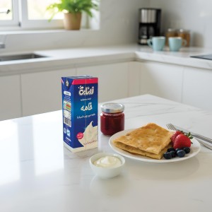 خامه تتراپک نیم چرب