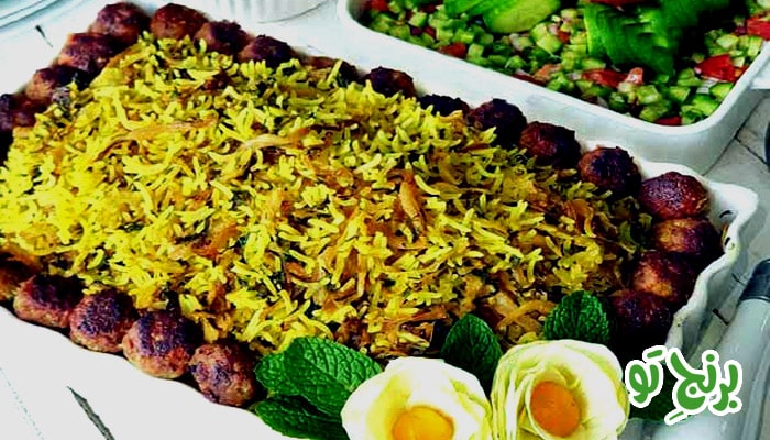 کلم پلو با برنج ایرانی