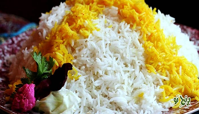 برنج ایرانی تهیه و پخته شده