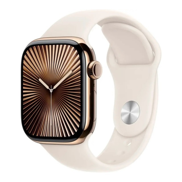 ساعت هوشمند اپل سری 10 مدل Apple Watch Series 10 Titanium Gold 42mm در بروزکالا