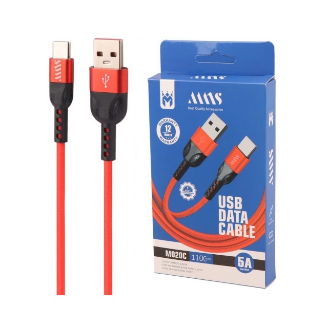 کابل شارژ ام ان اس مدل  MNS  USB Type-C Cable 110cm M020C در  بروزکالا