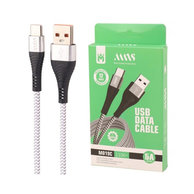 کابل شارژ ام ان اس مدل  MNS  USB Type-C Cable 110cm M019C در  بروزکالا