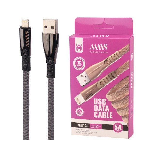 کابل شارژ ام ان اس مدل  MNS  USB  Lightning Cable 110cm M014i در  بروزکالا