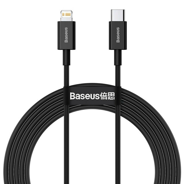 کابل شارژ USB-C به لایتنینگ باسئوس مدل Baseus SUPERIOR SERIES CATLYS-A01 طول 1 متر در بروزکالا