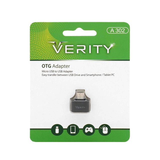 تبدیل USB به microUSB وریتی مدل Verity A302 OTG در بروزکالا