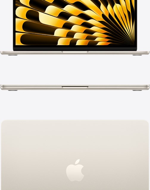 لپ تاپ اپل مدل MacBook Air M5 13-inch 2026 MDHA4 رم 16GB حافظه 512GB رنگ استارلایت در بروزکالا