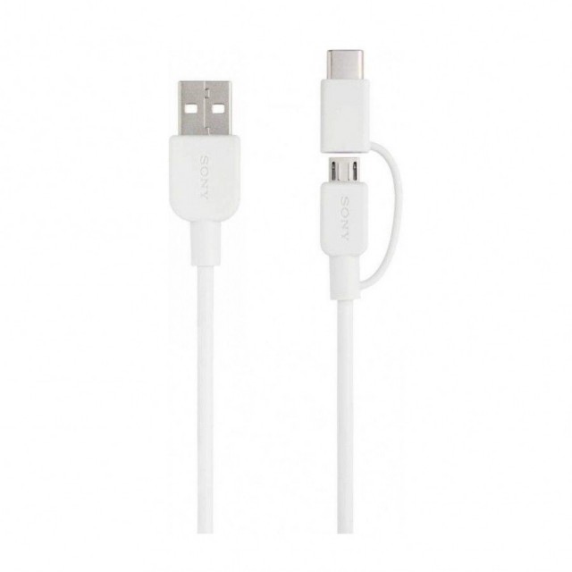 کابل تبدیل USB به microUSB و USB-C سونی مدل CP-ABC150