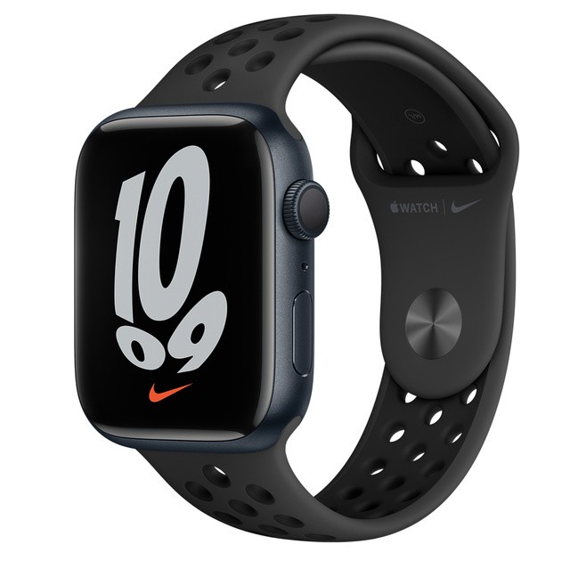 ساعت هوشمند اپل سری 7 سایز 45 با بند سیلیکون نایک میدنایت مدل Apple Watch S7 Nike Midnight 45mm  در بروزکالا