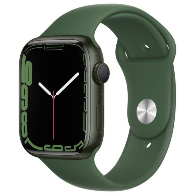 ساعت هوشمند اپل سری 7 سایز 45 با بند سیلیکون سبز مدل Apple Watch S7 Green 45mm در بروزکالا