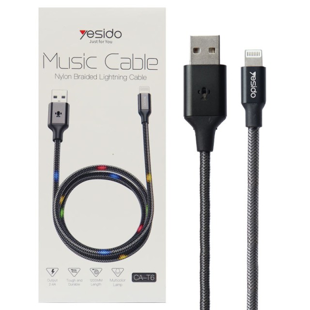 کابل تبدیل USB به Lightning مدل yesido CA_T6 در بروزکالا