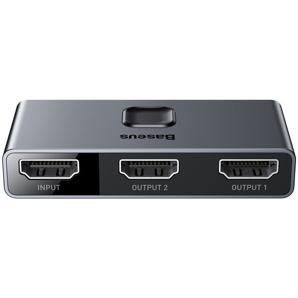 هاب مبدل 1 به 2 HDMI باسئوس مدل Baseus CAHUB-BC0G Matrix HDMI Splitter در بروزکالا