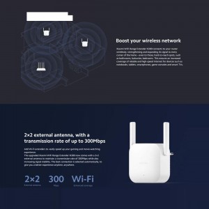 تقویت کننده آنتن وای فای شیائومی Xiaomi Mi WiFi Range Extender N300 در بروزکالا