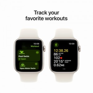 ساعت هوشمند اپل سری SE مدل Apple Watch SE 2nd Generation Starlight 44mm در بروزکالا