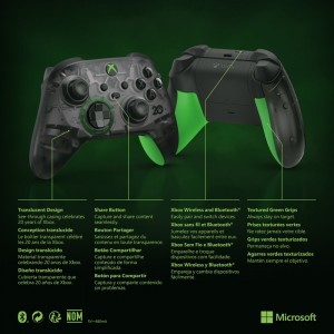 دسته بازی ایکس باکس مدل Microsoft Xbox Series X/S  Controller Ghost Cipher در بروزکالا