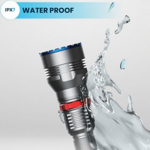 چراغ قوه دستی پاورولوژی مدل Powerology 4000mAh Waterproof LED Flashlight PPBCHA64-BK در بروزکالا