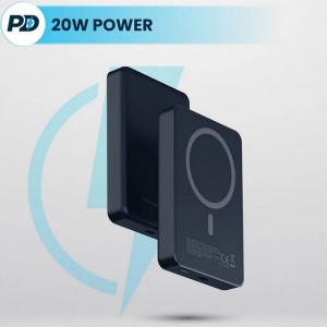پاوربانک پاورولوژی مدل Powerology Magsafe Powerbank PPBCHA34 ظرفیت 10000 میلی آمپر ساعت در بروزکالا