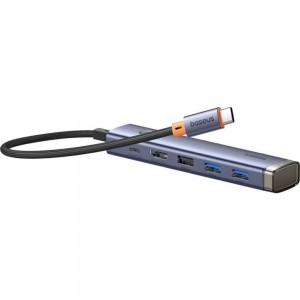 هاب پنج پورت تایپ سی  باسئوس  Baseus Lite Series 5-Port Type-C HUB Docking Station در بروزکالا