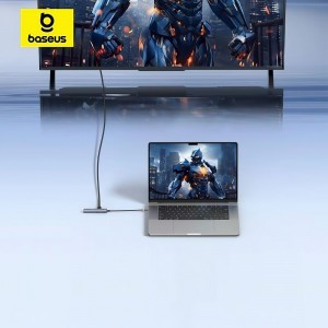 هاب شیش پورت تایپ سی  بیسوس  Baseus Ultra Joy Series 6-Port Type-C HUB Air B00052802811-02 در بروزکالا