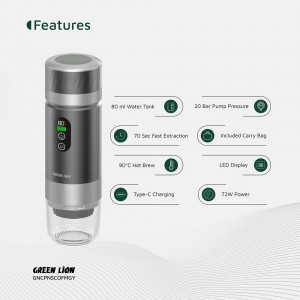 دستگاه قهوه ساز قابل حمل گرین لاین مدل Green Lion Coffee Maker Lite در بروزکالا