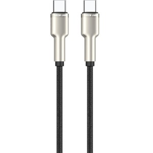 کابل شارژ Type-C به Type-C گرین لاین مدل Green Lion Braided Cable GN60BRC2CBK طول 1 متر در بروزکالا