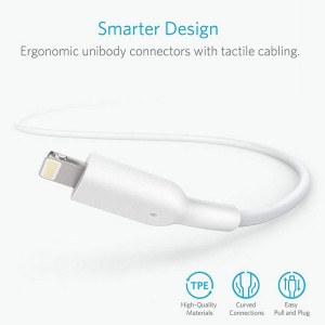 کابل شارژ USB به لایتنینگ انکر مدل  Anker 321 A8432H22 طول 0.9 متر در  بروزکالا