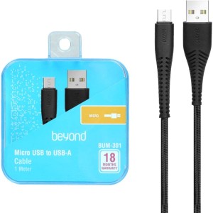 کابل شارژ USB به Micro USB بیاند مدل Beyond BUM-301 طول 1 متر در بروزکالا