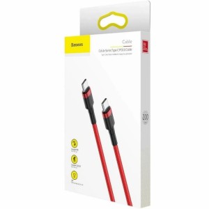 کابل شارژ Type-C به Type-C بیسوس مدل Baseus Cafule Series CATKLF-H09 طول 2 متر در  بروزکالا