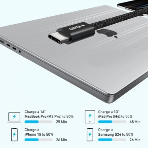 کابل شارژ Type-C به Type-C انکر مدل Anker A8752H11 طول 0.9 متر در بروزکالا