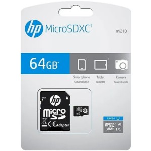 کارت حافظه‌ microSDXC اچ پی مدل HP MI210 کلاس 10 استاندارد UHS-I U1 سرعت 100MBps ظرفیت 64 گیگابایت در  بروزکالا