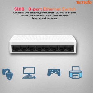 سوییچ 8 پورت مرکوسیس مدل Mercusys MS108 در بروزکالا