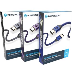 کابل HDMI پاورولوژی مدل Powerology 8K HDMI Braided Cable PWHDC2M طول 3 متر در بروزکالا