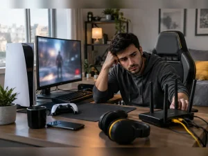 چرا اینترنت پرسرعت هم لگ دارد؟ راهنمای عیب‌یابی پینگ، نوسان و NAT در بازی آنلاین