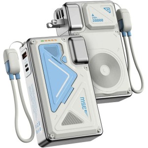 پاوربانک پاورولوژی مدل Powerology Wall Charger MagSafe Power Bank PPBCHA80 ظرفیت 10000 میلی آمپر ساعت در بروزکالا