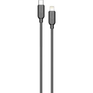 کابل شارژ USB-C به لایتنینگ پرودو مدل Porodo Silicone Cable PDSCTCL27BK طول 1 متر در  بروزکالا