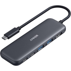 هاب پنج پورت تایپ سی  انکر  مدل Anker 322 Hub A8355H11 در بروزکالا