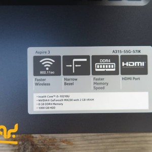 لپ تاپ ایسر مدل Acer aspire a315-55KG