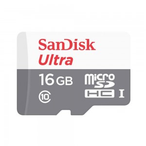 کارت حافظه microSDHC سن دیسک مدل Sandisk Ultra کلاس 10 استاندارد UHS-I U1 سرعت 80MBps 533X ظرفیت 16 گیگابایت در بروزکالا
