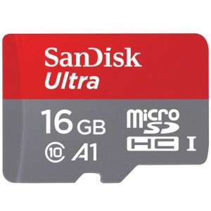 کارت حافظه microSDHC سن دیسک مدل Sandisk Ultra A1 کلاس 10 استاندارد UHS-I U1 سرعت 98MBps ظرفیت 16 گیگابایت در بروزکالا