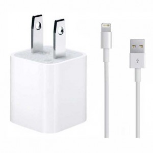 شارژر دیواری فاکسکان مدل Foxconn MD814CH/A به همراه کابل تبدیل لایتنینگ در بروزکالا