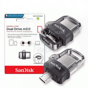 فلش مموری سن دیسک مدل Ultra Dual Drive M3.0 ظرفیت 16 گیگابایت