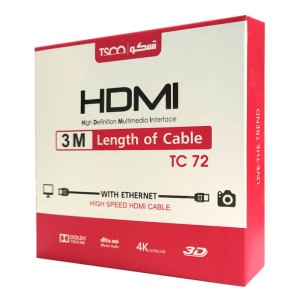 کابل HDMI تسکو مدل TC 72 به طول 3 متر