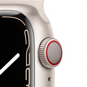 ساعت هوشمند اپل سری 7 سایز 41 با بند سیلیکون نایک میدنایت مدل Apple Watch S7 Nike Midnight 41mm در بروزکالا
