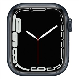 ساعت هوشمند اپل سری 7 سایز 41 با بند سیلیکون میدنایت مدل Apple Watch S7 Midnight 41mm در بروزکالا