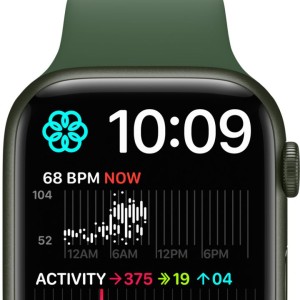 ساعت هوشمند اپل سری 7 سایز 41 با بند سیلیکون آبی مدل Apple Watch S7 Blue 41mm در بروزکالا
