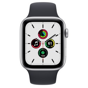 ساعت هوشمند اپل سری se سایز 44 با بند سیلیکون سیلور مدل Apple Watch Se Silver 44mm در بروزکالا