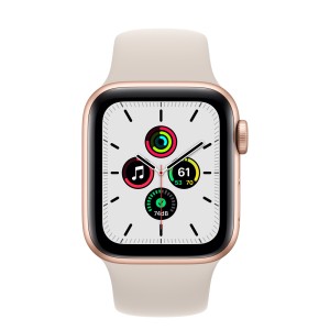 ساعت هوشمند اپل سری se سایز 40 با بند سیلیکون میدنایت مدل Apple Watch Se midnight 40mm در بروزکالا