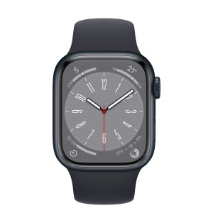 ساعت هوشمند اپل سری 8 سایز 41 با بند سیلیکون استارلایت مدل Apple Watch S8 STARLIGHT 41mm در بروزکالا